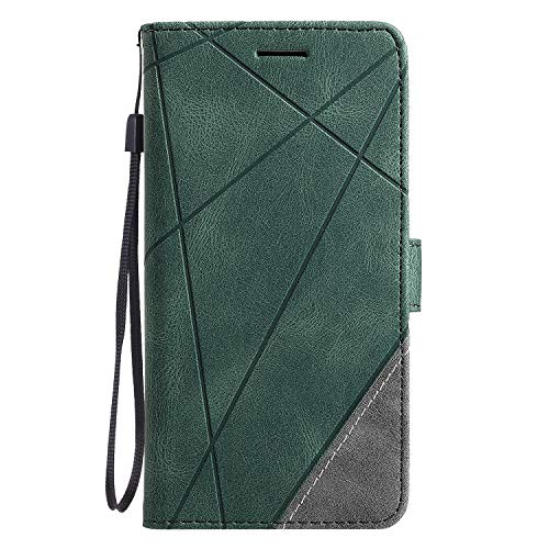 TIANCI Hülle für iPhone 11, Brieftasche Schutzhülle [Hautfreundliches PU-Leder] [Kartenfach] [Fotorahmen] [Standfunktion] Flip Handyhülle für iPhone 11-Grün von TIANCI
