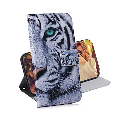 Hülle für iPhone 13 mini, Tierbild Brieftasche Schutzhülle, Kartenschlitz Magnetknopf Stoßfeste Handyhülle für iPhone 13 mini Hülle PU Leder, Tiger Hülle für iPhone 13 mini, Tierbild Brieftasche Schutzhülle, Kartenschlitz Magnetknopf Stoßfeste Handyhülle für iPhone 13 mini Hülle PU Leder, Tiger von TIANCI