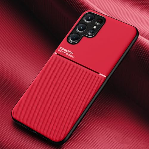 TIANCI Hülle für Samsung Galaxy S24 Ultra, Textur rutschfest und Stoßfest Schutzhülle, [Hautfreundliches PU-Leder] [Ultradünnes TPU] Handyhülle für Samsung Galaxy S24 Ultra von TIANCI