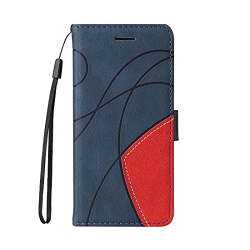 TIANCI Hülle für iPhone 13, Gespleißtes zweifarbiges PU-Leder Geldbörsen Schutzhülle, 3 Kartenfächern Stoßfeste Flip Handyhülle für iPhone 13 Hülle-Blau TIANCI Hülle für iPhone 13, Gespleißtes zweifarbiges PU-Leder Geldbörsen Schutzhülle, 3 Kartenfächern Stoßfeste Flip Handyhülle für iPhone 13 Hülle-Blau von TIANCI