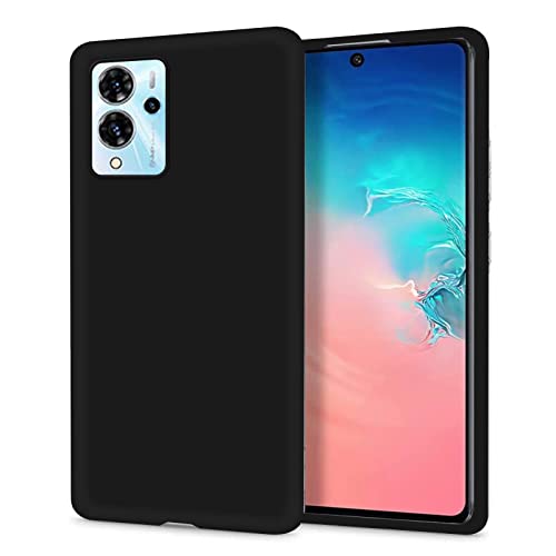 TIANDIMY Handyhülle für ZTE V40 Pro Silikon hülle,Schwarz Silikon Slim Soft TPU Stylische Handyhülle,Anti-Scratch Schutzhülle Case Cover für ZTE V40 Pro - Schwarz von TIANDIMY