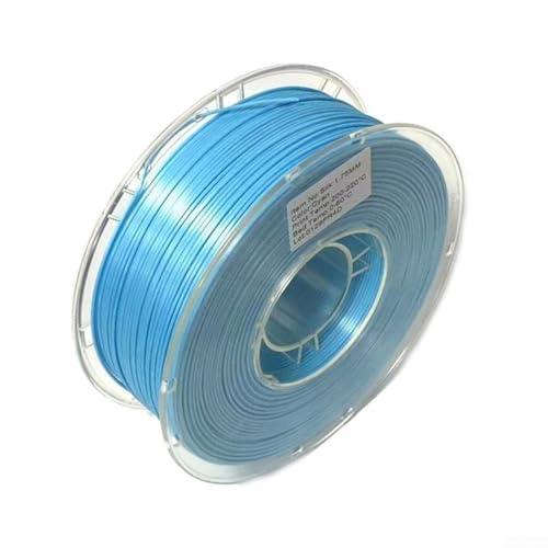 1 x 75 mm Seidenfilament für die meisten FDM für 3D-Drucker, verfügt über eine glänzende Oberfläche und starke Haftung für komplexe Designs ohne Verstopfung (Blau und Blau) von TIANHENGMart
