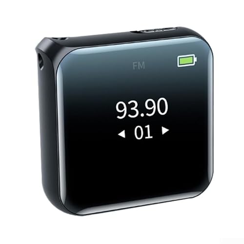 Kabelloser MP3-Player mit eingebautem Lautsprecher, FM-Radio, 128 GB Unterstützung und Diktiergerät für endlose Unterhaltung (16G) von TIANHENGMart