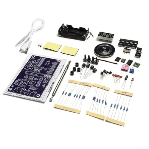 RDA5807S FM Radio Kit mit TDA2822 Power für DIY Elektronik, unterstützt 87 108MHz, inklusive Nixie Tube Display (A) von TIANHENGMart