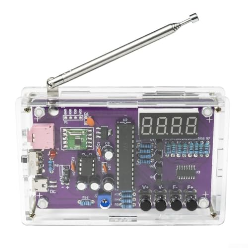 RDA5807S FM Radio Kit mit TDA2822 Power für DIY Elektronik, unterstützt 87 108MHz, inklusive Nixie Tube Display (B) von TIANHENGMart