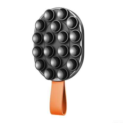 TIANHENGMart Magnetische Saugnapfhalterung für Smartphones, Spiegel und Dusche (Schwarz und Orange) von TIANHENGMart