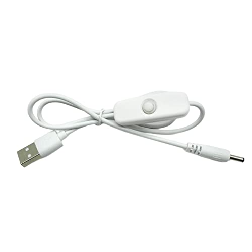 TIANQUXNGI USB auf DC 3,5 x 1,35 mm Kabel, 5 V Netzladekabel für USB-betriebenes 5 V Nachtlicht, LED-Streifen, Schreibtischlampe von TIANQUXNGI