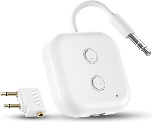 2 in 1 Bluetooth 5.3 Transmitter Empfänger, Flugzeug Bluetooth Adapter unterstützt 2 AirPods oder Kopfhörer 2 in 1 Bluetooth 5.3 Transmitter Empfänger, Flugzeug Bluetooth Adapter unterstützt 2 AirPods oder Kopfhörer von TIANXUAN