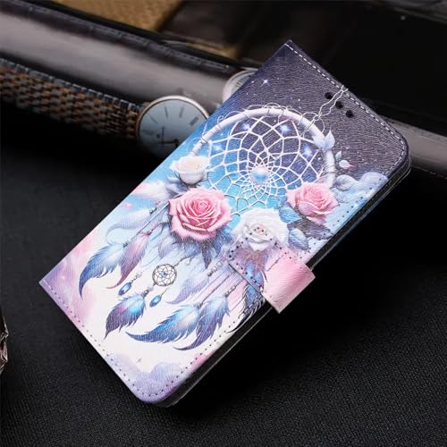 TIANYUE Handyhülle Kompatibel iPhone 15 Pro, PU Leder Flip Wallet Case mit Magnetverschluss und Kartenfach, Stoßfest Schutzhülle TPU Hülle für iPhone 15 Pro von TIANYUE