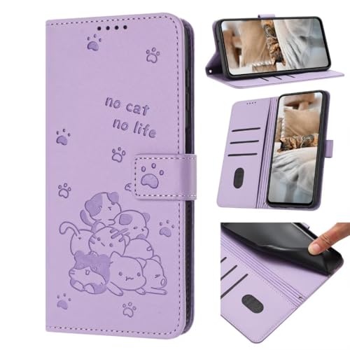 TIANYUE Handyhülle für Infinix Note 50 Pro 4G, geprägtem Kätzchenmuster Hülle mit Brieftaschen Kartenhalter, magnetische PU Leder Handyhülle, Flip Wallet Hülle für Infinix Note 50 Pro 4G-Lila TIANYUE Handyhülle für Infinix Note 50 Pro 4G, geprägtem Kätzchenmuster Hülle mit Brieftaschen Kartenhalter, magnetische PU Leder Handyhülle, Flip Wallet Hülle für Infinix Note 50 Pro 4G-Lila von TIANYUE
