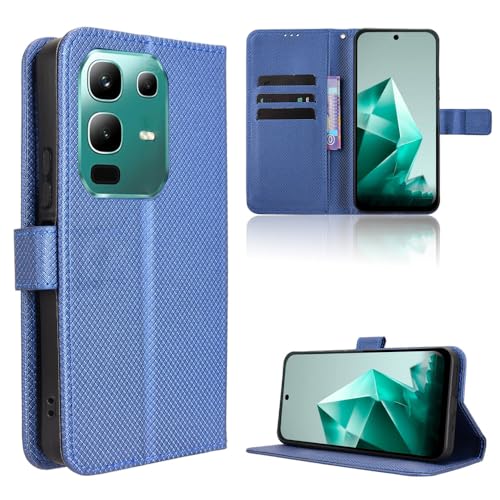 TIANYUE Handyhülle für Infinix Note 50x 5G Hülle, Schutzhülle Handy Lederhülle PU Leder Hülle mit [Kartenfach] [Magnetverschluss] Cover Kompatibel für Infinix Note 50x 5G, Blau von TIANYUE
