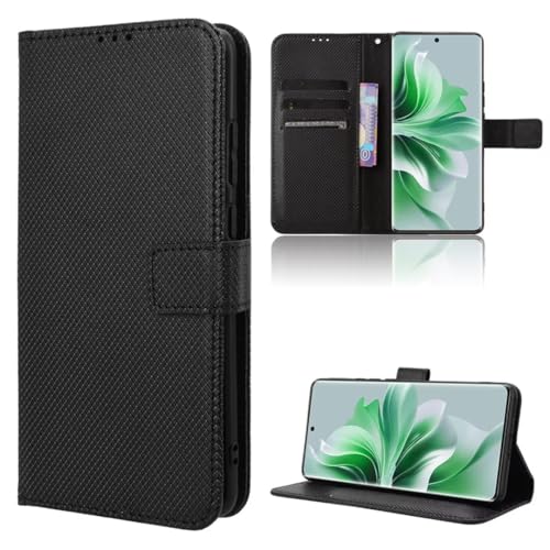 TIANYUE Handyhülle für Nothing CMF Phone 2 Pro Hülle, Schutzhülle Handy Lederhülle PU Leder Hülle mit [Kartenfach] [Magnetverschluss] Cover Kompatibel für Nothing CMF Phone 2 Pro, Schwarz von TIANYUE