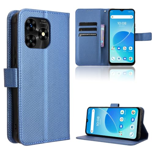 TIANYUE Handyhülle für Umidigi G5 Mecha Hülle, Schutzhülle Handy Lederhülle PU Leder Hülle mit [Kartenfach] [Magnetverschluss] Cover Kompatibel für Umidigi G5 Mecha, Blau von TIANYUE