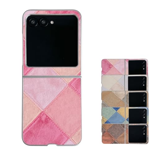 TIANYUE Hülle für Motorola Razr 60 Ultra,Vintage Kunstleder Ultra Thin Case mit PC Hartschale für Motorola Razr 60 Ultra-Dunkelrosa TIANYUE Hülle für Motorola Razr 60 Ultra,Vintage Kunstleder Ultra Thin Case mit PC Hartschale für Motorola Razr 60 Ultra-Dunkelrosa von TIANYUE