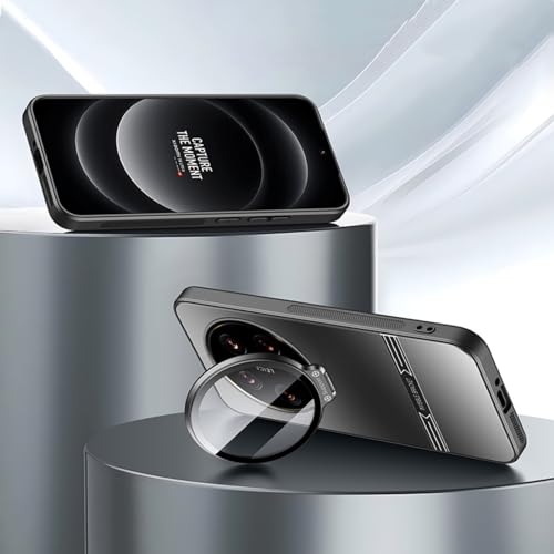 TIANYUE Hülle für Xiaomi 14 Ultra, Slim Shell Film Integrierte Handyhülle mit Objektivdeckel der Kamera, PC Hard Cover mit Halterung für Xiaomi 14 Ultra-Schwarz TIANYUE Hülle für Xiaomi 14 Ultra, Slim Shell Film Integrierte Handyhülle mit Objektivdeckel der Kamera, PC Hard Cover mit Halterung für Xiaomi 14 Ultra-Schwarz von TIANYUE