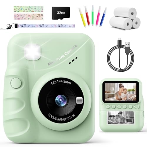 TIATUA Sofortbildkamera Kinder, 48MP 3.0 Zoll Bildschirm Kinderkamera Sofortbildkamera mit 32G Karte, Druckpapier, 1080P Kamera Kinder Sofortdruck, Geschenk für Kinder 3-12 Jahren TIATUA Sofortbildkamera Kinder, 48MP 3.0 Zoll Bildschirm Kinderkamera Sofortbildkamera mit 32G Karte, Druckpapier, 1080P Kamera Kinder Sofortdruck, Geschenk für Kinder 3-12 Jahren von TIATUA
