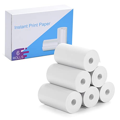 TIATUA Thermopapier für Sofortbildkameras für Kinder, Zero-Ink-Technologie und hautfreundliches, BPA-freies Sofortbildkamera-Zubehör, 6 Packungen (Papier) von TIATUA