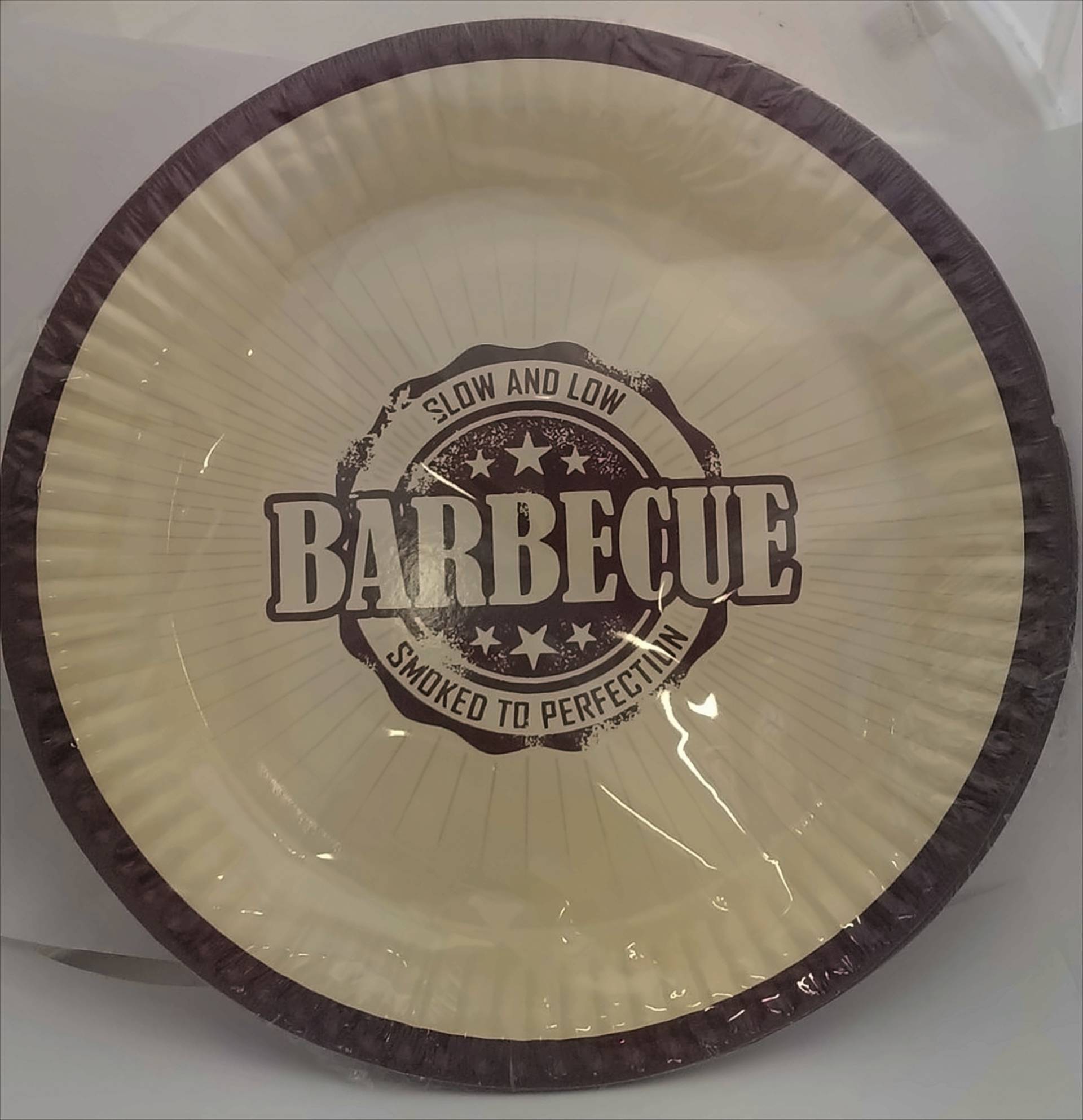 8 x Pappteller mit  Barbecue-Logo für Party, Grillen und Geburtstag - Medium 20 cm von TIB Heyne