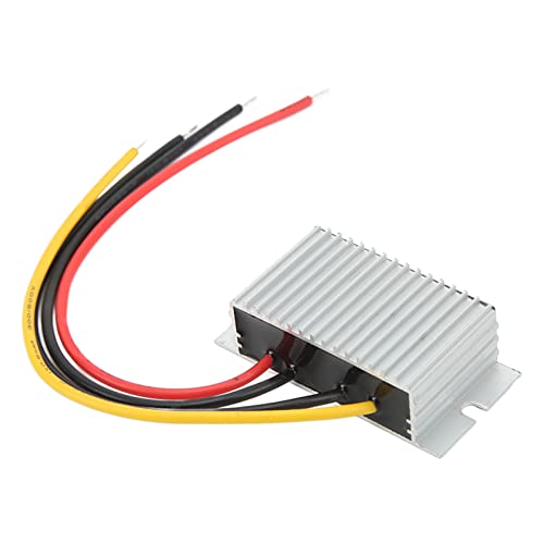 TICFOX DC-Boost-Modul, DC-zu-DC-Abwärtswandler, Vollständig Versiegeltes Aluminiumgehäuse, IP67-Abwärtstransformator, Spannungsregler, 15–36 V Eingang, 12 V 3a Ausgang von TICFOX