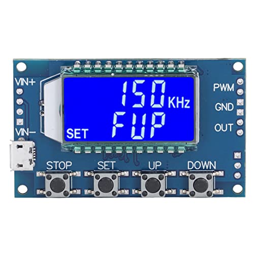 TICFOX PWM-Pulsfrequenz-Rechteckwellen-Signalgeneratormodul Mit LCD-Display Und Einstellbarer Frequenz von TICFOX