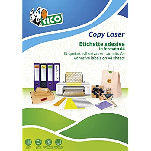 Etichette Copy Laser Premium arancio fluorescente - 4-1 et/ff (conf. pz 70) von TICO