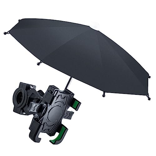 TIDTALEO 1Satz Fahrrad Telefonhalter mit Regenschirm Wasserdichter Handyständer für Fahrradlenker Einsetzbar Einfach zu Montieren Schützt Regen und Sonne von TIDTALEO