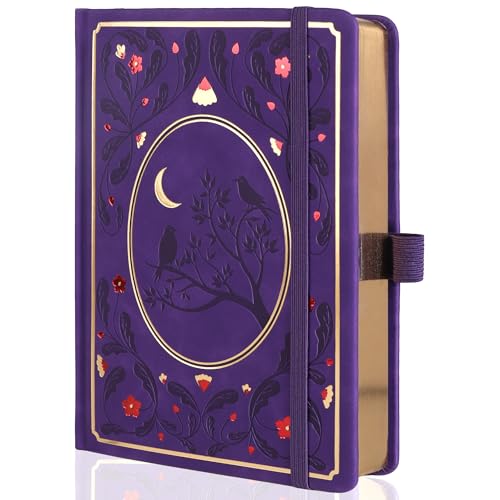 TIEFOSSI Bullet Dot-Notizbücher, A5 Hardcover-Punkttagebücher für schreibende Frauen, 160 g/m² dickes Papier, 190 nummerierte Seiten, für die Planerorganisation TIEFOSSI Bullet Dot-Notizbücher, A5 Hardcover-Punkttagebücher für schreibende Frauen, 160 g/m² dickes Papier, 190 nummerierte Seiten, für die Planerorganisation von TIEFOSSI