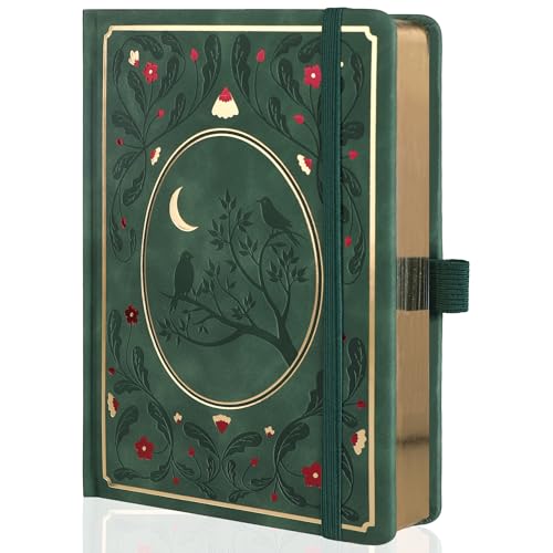 TIEFOSSI Bullet Dot-Notizbücher, A5 Hardcover-Punkttagebücher für schreibende Frauen, 160 g/m² dickes Papier, 190 nummerierte Seiten, für die Planerorganisation TIEFOSSI Bullet Dot-Notizbücher, A5 Hardcover-Punkttagebücher für schreibende Frauen, 160 g/m² dickes Papier, 190 nummerierte Seiten, für die Planerorganisation von TIEFOSSI