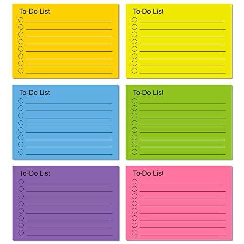 TIESOME 300 Blätter Haftnotizen, 9 Blöcken Haftnotizen To Do Liste To Do Liste Haftnotizblock Linierte Notizzettel Sticky Notes Selbstklebend für Planer Erinnerung Büro Zuhause Schule Zubehör von TIESOME