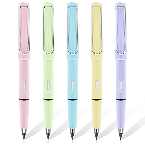 TIESOME 5Pcs Ewiger Bleistift, Unendliche Bleistift Inkless Bleistifte Eternal mit Radiergummi Unbegrenztes Schreiben, Wiederverwendbare Infinity Pencil, NO-Sharpening Bleistifte für Kinder Student TIESOME 5Pcs Ewiger Bleistift, Unendliche Bleistift Inkless Bleistifte Eternal mit Radiergummi Unbegrenztes Schreiben, Wiederverwendbare Infinity Pencil, NO-Sharpening Bleistifte für Kinder Student von TIESOME