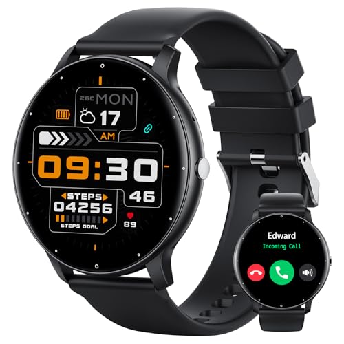 Smartwatch Herren mit Telefonfunktion,1.39" IP68 Wasserdichte Sportuhr,Fitness Watch mit Herzfrequenz/SpO2/Sprachassistent/Schlafmonitor,Schrittzähler Uhr, Smartwatch Fitness-Tracker für iOS Android von TIFOZEN