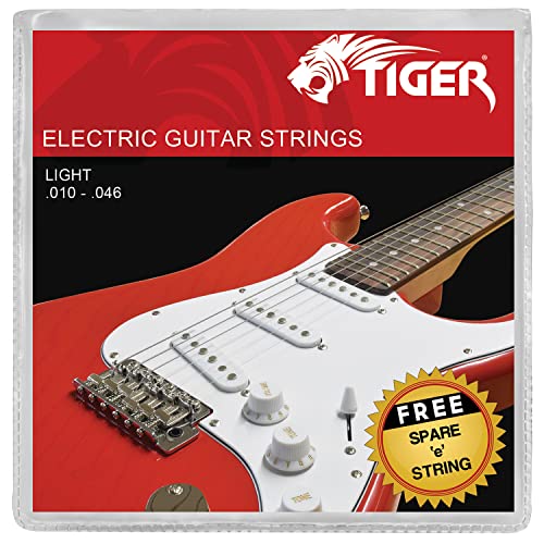 TIGER E-Gitarre Saiten Light – 0,010–0,046 von TIGER