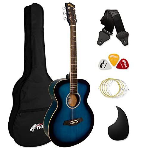 Tiger ACG2-BL Elektro-Akustische Gitarre Set - Blau von TIGER