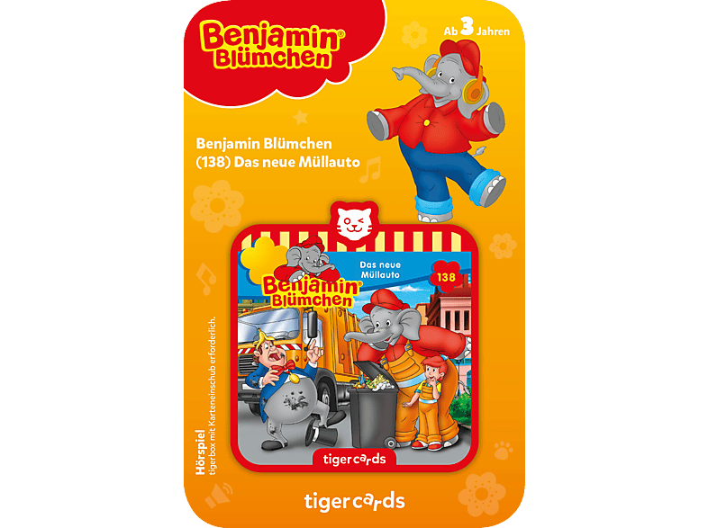 TIGERMEDIA Tigercard - Benjamin Blümchen Das neue Müllauto Tigercard, Mehrfarbig TIGERMEDIA Tigercard - Benjamin Blümchen Das neue Müllauto Tigercard, Mehrfarbig von TIGERMEDIA