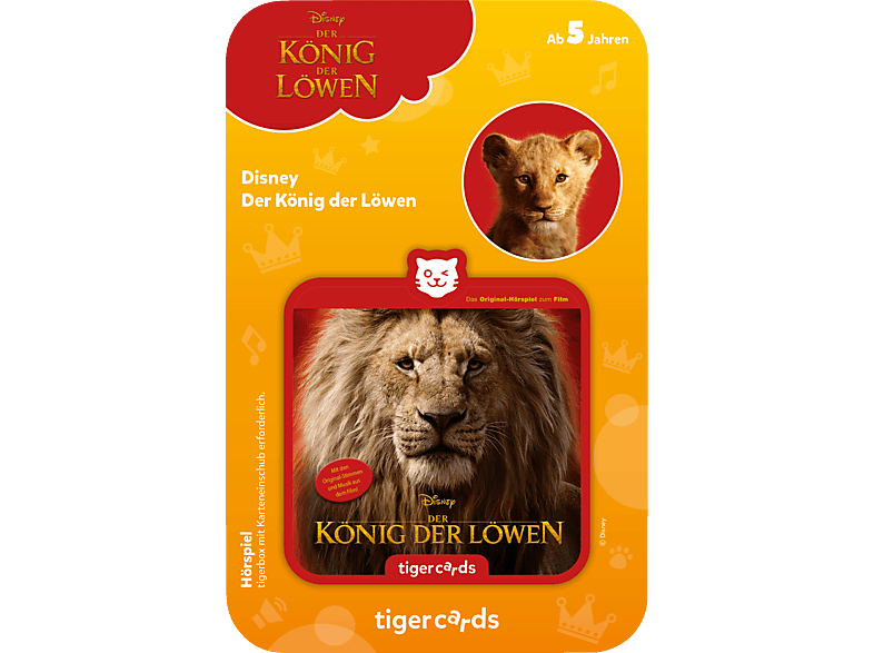 TIGERMEDIA Tigercard - Disney's König der Löwen Tigercard, Mehrfarbig TIGERMEDIA Tigercard - Disney's König der Löwen Tigercard, Mehrfarbig von TIGERMEDIA