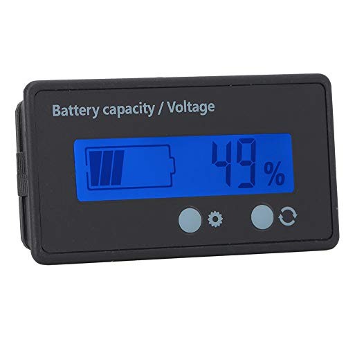 Batteriemonitor, GY-6GS PCB HTN Batteriemessgerät Batteriekapazitätsmonitoranzeige LCD-Anzeige 12-84 V (blaues Licht) von TIKATARER