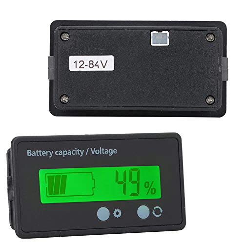 Batteriemonitor, GY-6GS PCB HTN Batteriemessgerät Batteriekapazitätsmonitoranzeige LCD-Anzeige 12-84 V (grünes Licht) von TIKATARER