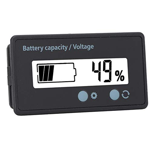 Batteriemonitor, GY-6GS PCB HTN Batteriemessgerät Batteriekapazitätsmonitoranzeige LCD-Anzeige 12-84 V (weißes Licht) von TIKATARER