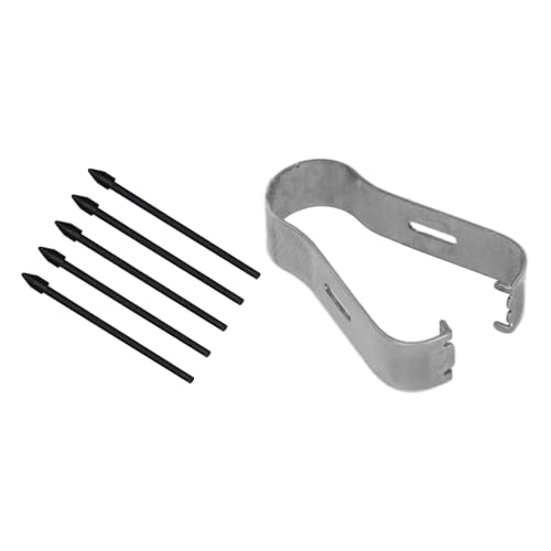 Bemerkenswerte Stifttipps, 5pcs Stylus -Spitzen Genaue Empfindliche Tragbare Ersatz -Touch -Stylus -Nibs Stylus -Tipps mit Pinzettenstiftspitzen Schlanker Nib -Objektträger für S6/Tab S7 -Geräte von TIKATARER