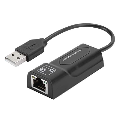 Ethernet-zu-USB-Adapter, Ethernet-Adapter USB2.0 zu RJ45 USB-Ethernet-Kabelkarte 10/100 Mbit/s Laptop-Desktop 8152-Chip von TIKATARER