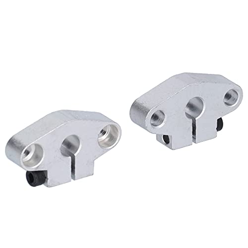 Lineare Wellenstütze, Lineare Schaltträger Flanschhalterung Horizontaler Halterung Verchromt 2 PCS Linear Rail Well Stütze Lineare Schaftwellestütze für CNC SHF8 von TIKATARER