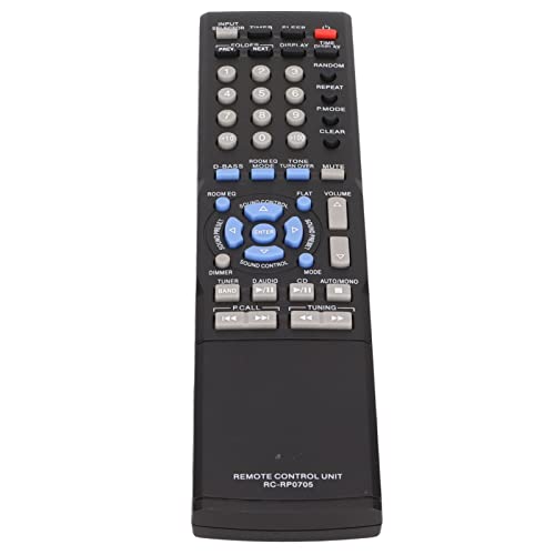 Schallsystem Fernbedienung, RC-RP0705 Fernbedienungsersatz-Remote-Audio-Fernbedienung für R-K711 Compact HiFi-Komponenten-Stereo-Empfänger von TIKATARER