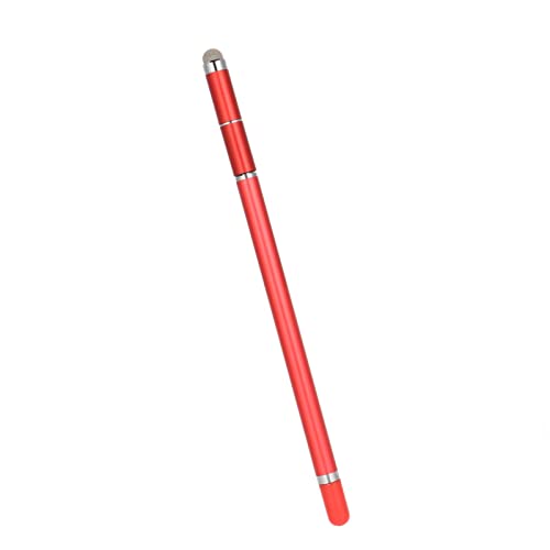 Stylus-Stift für Touchscreen, Stylus-Stift 4-in-1, Stylisten-Stifte für Touchscreens, Verschleißfeste Faserspitze, Handy-Tablet, Malerei, Handschrift, Kapazitiver Stylus (Rot) von TIKATARER