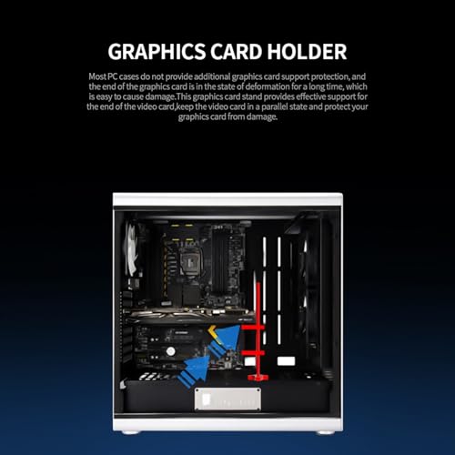 TIKATARER GPU-Unterstützungshalterung, GM961 Computer-Grafikkarte, Einzelpunkthalterung, GPU-Unterstützung mit Kühler, Vertikale Installation, Kartenhalterung, Grafikkartenunterstützung von TIKATARER