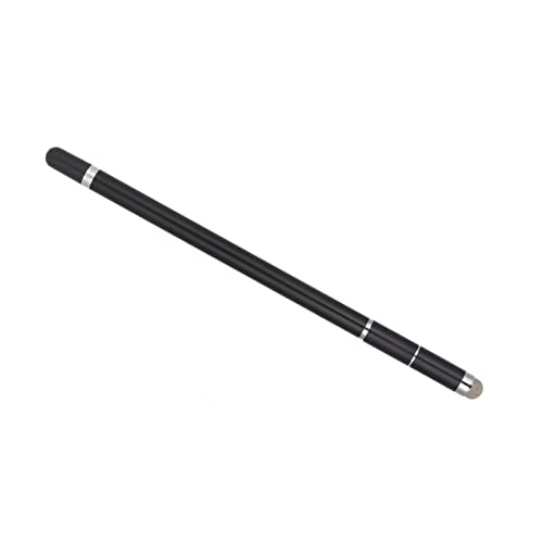 TIKATARER Stylus-Stift für Touchscreen, Stylus-Stift 4-in-1, Stylisten-Stifte für Touchscreens, Verschleißfeste Faserspitze, Handy-Tablet, Malerei, Handschrift, Kapazitiver Stylus (Black) von TIKATARER