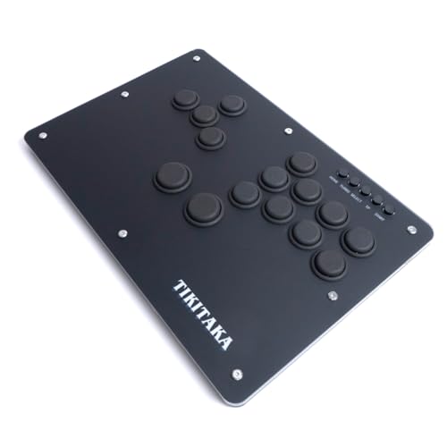 TIKITAKA S-Serie S15B-N Split Button Layout Verfeinerte Nylon Tasten Joystick 15Keys All-Tasten Nylon Tasten Gamerfinger, Arcade Controller Street Fight für PC/Ps3/Ps4/Steam Game, Arcade Stick TIKITAKA S-Serie S15B-N Split Button Layout Verfeinerte Nylon Tasten Joystick 15Keys All-Tasten Nylon Tasten Gamerfinger, Arcade Controller Street Fight für PC/Ps3/Ps4/Steam Game, Arcade Stick von TIKITAKA