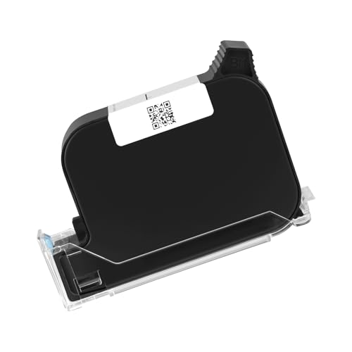 TIKTONER TIJ314 Tragbarer Handdrucker Tintenpatrone, Originale Schnelltrocknende Tintenpatron 42ml Ersatztintenpatrone für TIJ314 Hand Tintenstrahldrucker - Schwarz von TIKTONER