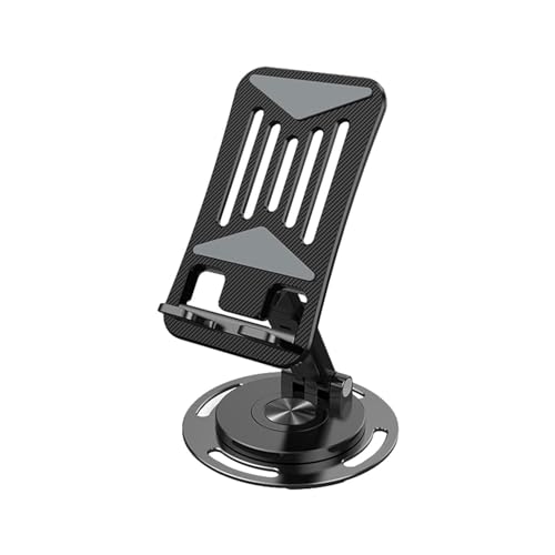 Dualer zusammenklappbarer Handy-Ständer, Handy-Halterung für den Schreibtisch, multifunktionaler Handy-Halter, um 360 Grad drehbare und faltbare mobile Halterung, Tablet-Dock aus Aluminiumlegierung fü Dualer zusammenklappbarer Handy-Ständer, Handy-Halterung für den Schreibtisch, multifunktionaler Handy-Halter, um 360 Grad drehbare und faltbare mobile Halterung, Tablet-Dock aus Aluminiumlegierung fü von TILEZE