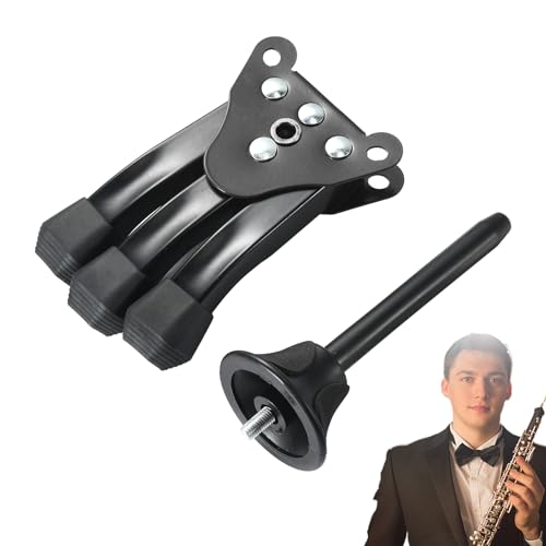 Klarinettenständer für Flöte, Klarinettenständer, tragbar, faltbar, robust, stabil, für Oboe, Klarinette, gerades Saxophon Tileze von TILEZE