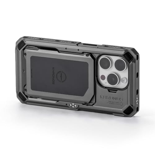TILTA Khronos Phone Cage für iPhone 15 Pro, Aluminiumlegierung Mobiles Videorig, Smartphone Case Stabilisator für Videoaufnahmen/YouTube/Live Streaming/Vlog/Videografie - Space Grau TK-IP15-PFC-SG TILTA Khronos Phone Cage für iPhone 15 Pro, Aluminiumlegierung Mobiles Videorig, Smartphone Case Stabilisator für Videoaufnahmen/YouTube/Live Streaming/Vlog/Videografie - Space Grau TK-IP15-PFC-SG von TILTAING